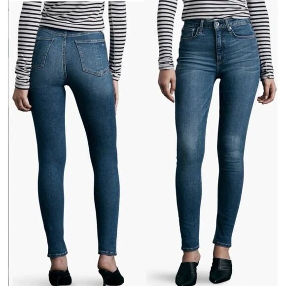Rag & Bone Nina High Rise Skinny Jeans Women’s Size 25 Color: Jinx - Picture 2 of 12